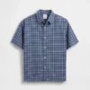 Camisas de oxford a cuadros de corte holgado para niños
