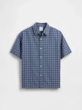 Camisas de oxford a cuadros de corte holgado para niños