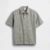 Camisas de oxford a cuadros de corte holgado para niños