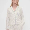 Camisas de pijama de franela holgada con lunares de GAP × Summer Fridays