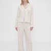 Camisas de pijama de franela holgada con lunares de GAP × Summer Fridays