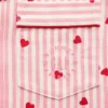 Camisas de pijama holgadas de franela con corazones de GAP × Summer Fridays