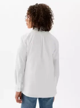 Camisas de popelín de algodón orgánico para niños