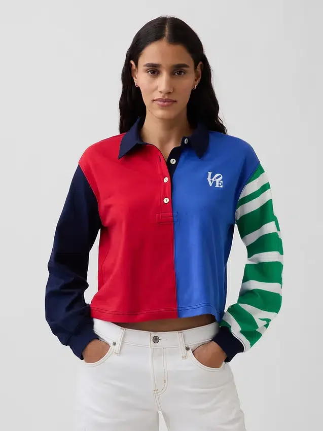 Camisas de rugby cortas «Love» de Robert Indiana