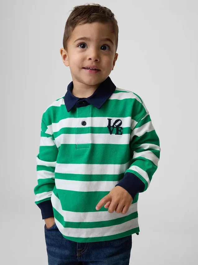 Camisas de rugby «Love» de Robert Indiana para niños pequeños