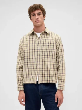 Camisas de sarga con dobladillo recto