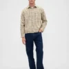 Camisas de sarga con dobladillo recto