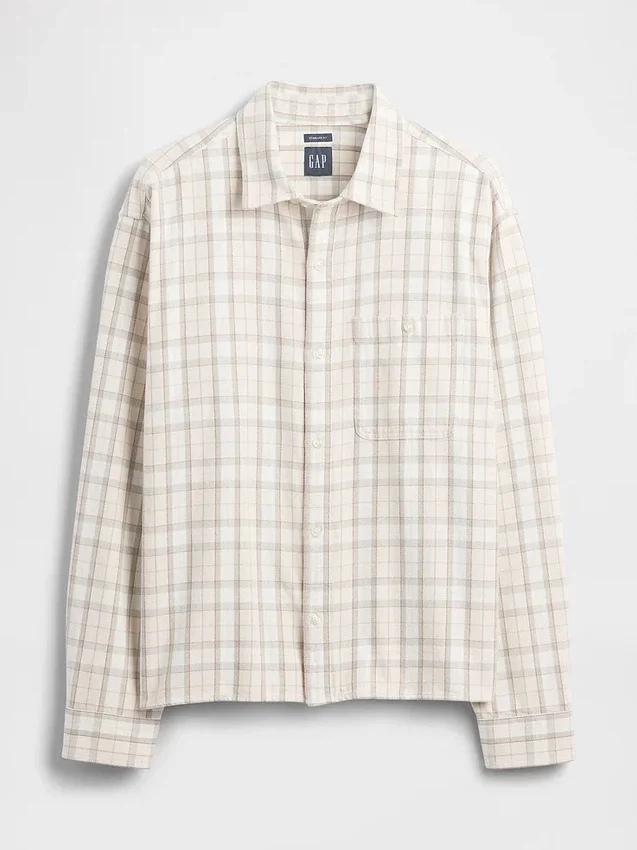 Camisas de sarga con dobladillo recto