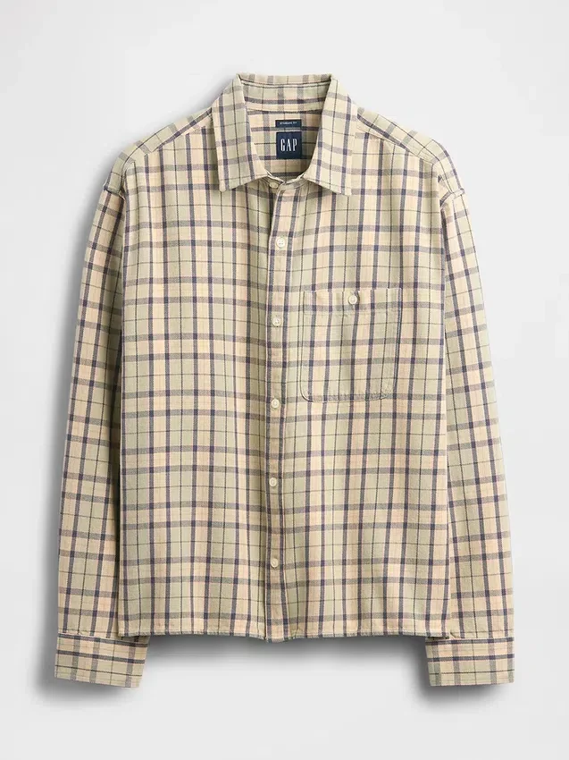 Camisas de sarga con dobladillo recto