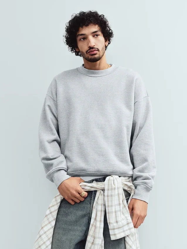 Camisas de sarga con dobladillo recto