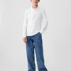 Camisas de uniforme de algodón orgánico para niños