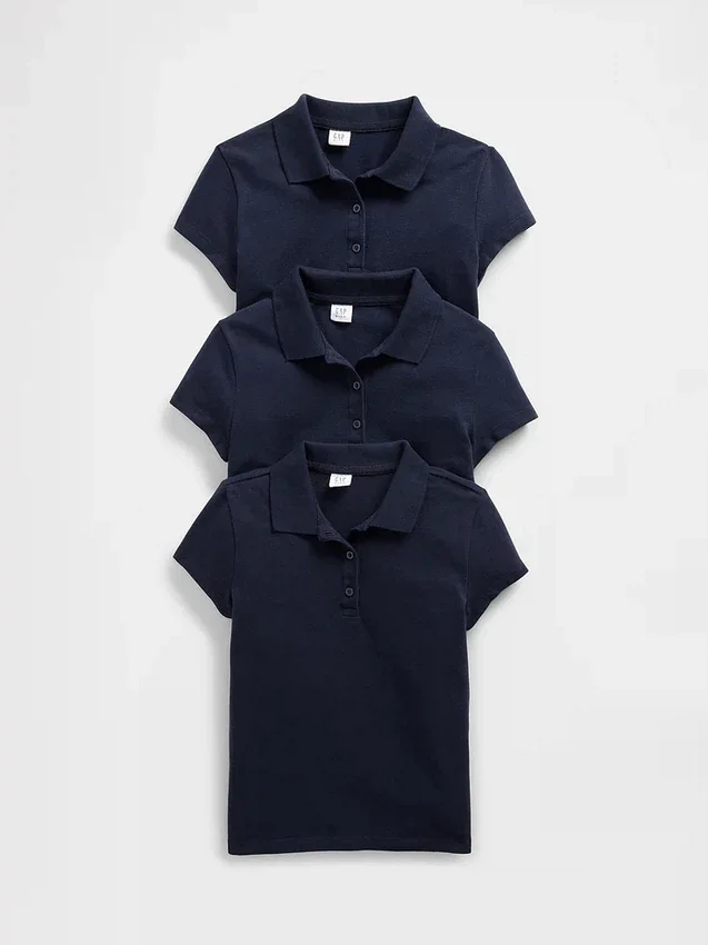 Camisas de uniforme para niños (paquete de 3)