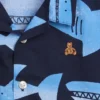 Camisas estampadas de popelín de algodón orgánico para bebés y niños pequeños