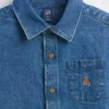 Camisas grandes de mezclilla para bebés y niños pequeños