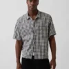 Camisas holgadas de lino y algodón con dobladillo recto