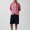 Camisas holgadas de lino y algodón con dobladillo recto