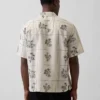 Camisas holgadas de lino y algodón con dobladillo recto