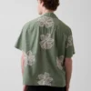 Camisas holgadas de lino y algodón con dobladillo recto