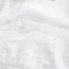 Camisas holgadas de lino y algodón con dobladillo recto