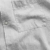 Camisas holgadas de lino y algodón con dobladillo recto