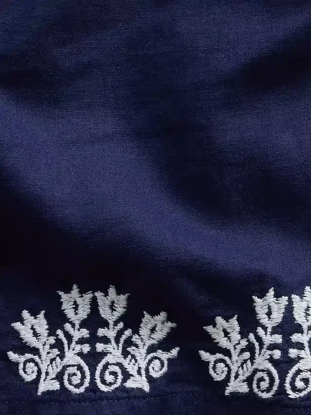 Camisas holgadas de lino y algodón con dobladillo recto