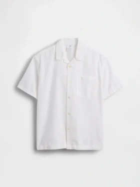 Camisas holgadas de lino y algodón para niños