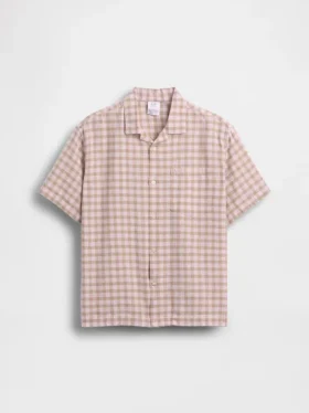 Camisas holgadas de lino y algodón para niños