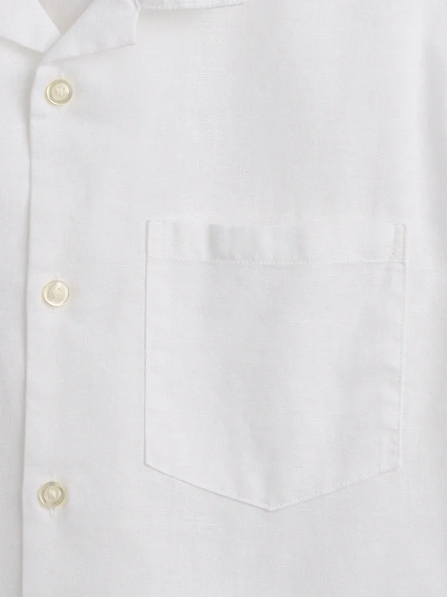 Camisas holgadas de lino y algodón para niños