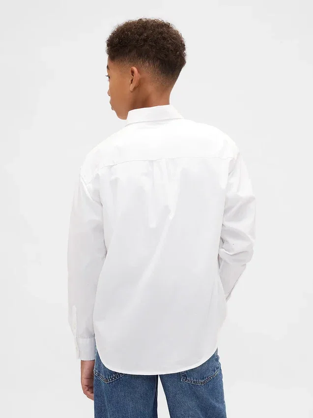 Camisas holgadas de popelín para niños