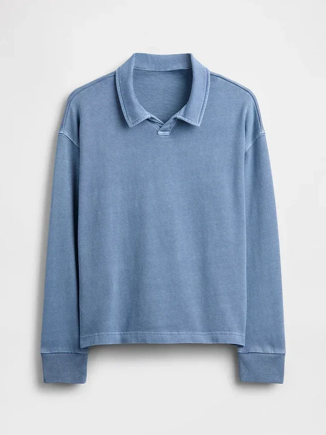 Camisas infantiles de tejido grueso y corte holgado
