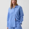Camisas oversize a cuadros de seersucker