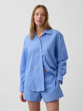 Camisas oversize a cuadros de seersucker