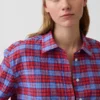 Camisas oversize a cuadros de seersucker
