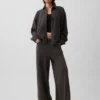 Camisas oversize de felpa francesa gruesa con botones en el frente