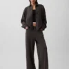 Camisas oversize de felpa francesa gruesa con botones en el frente