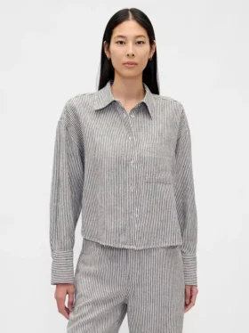 Camisas oversize de lino y algodón