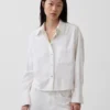 Camisas oversize de lino y algodón