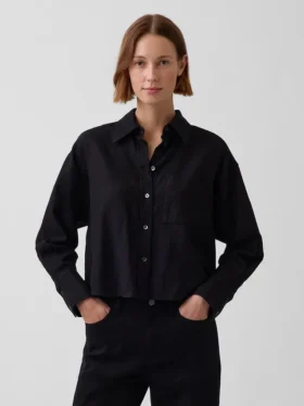 Camisas oversize de lino y algodón
