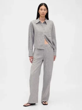 Camisas oversize de lino y algodón