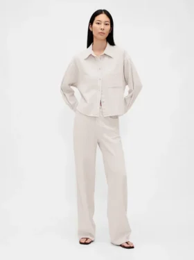 Camisas oversize de lino y algodón