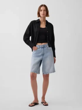 Camisas oversize de lino y algodón