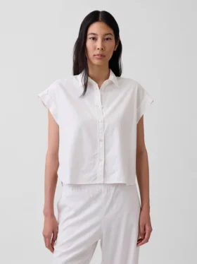 Camisas oversize de mezcla de lino