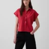 Camisas oversize de mezcla de lino