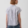 Camisas oversize de mezcla de lino