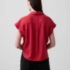 Camisas oversize de mezcla de lino