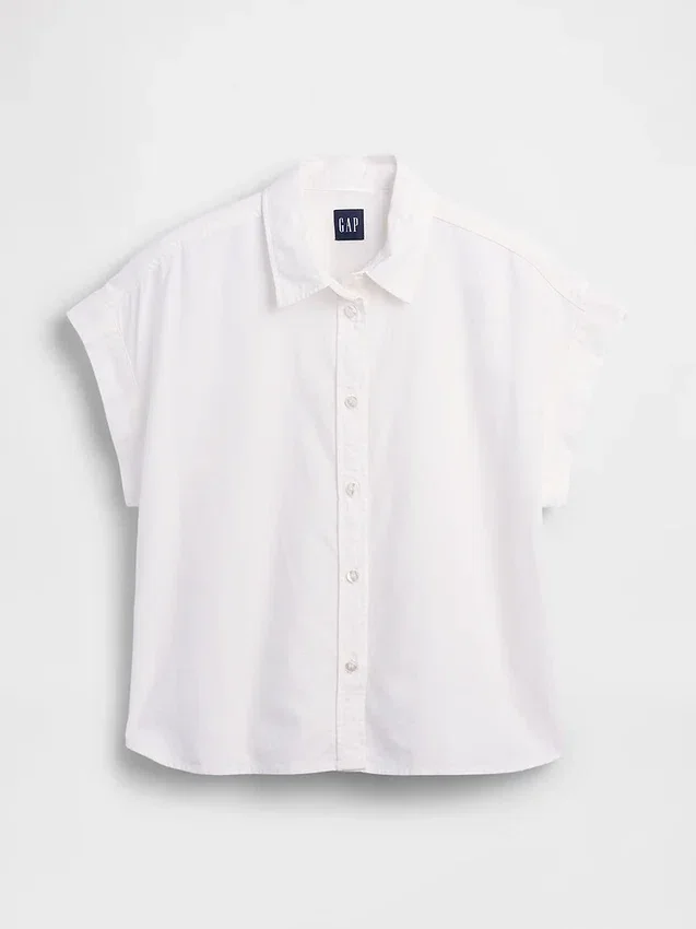 Camisas oversize de mezcla de lino