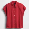 Camisas oversize de mezcla de lino