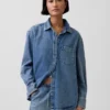 Camisas oversize de mezclilla ultrasuaves