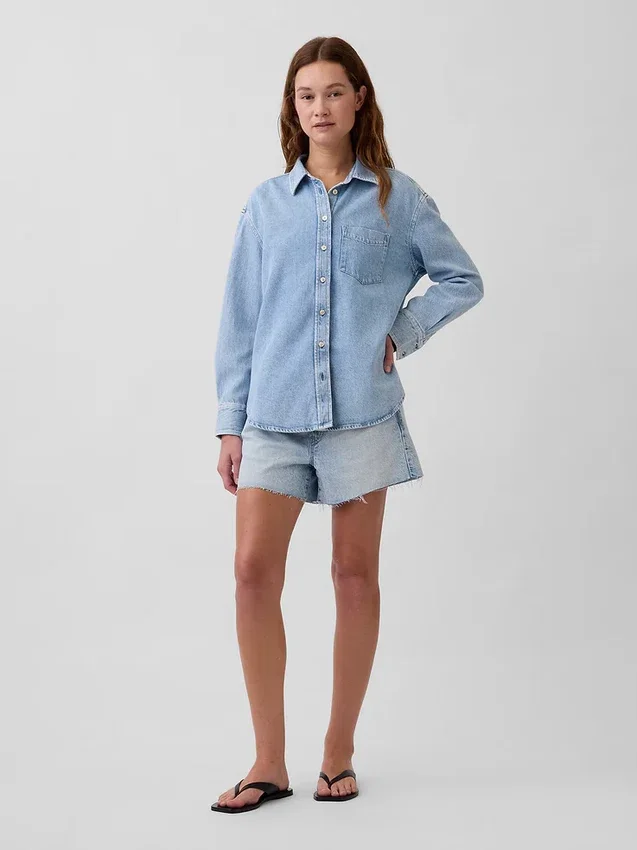 Camisas oversize de mezclilla ultrasuaves