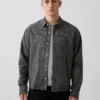 Camisas Oxford de corte relajado y largo corto con dobladillo recto